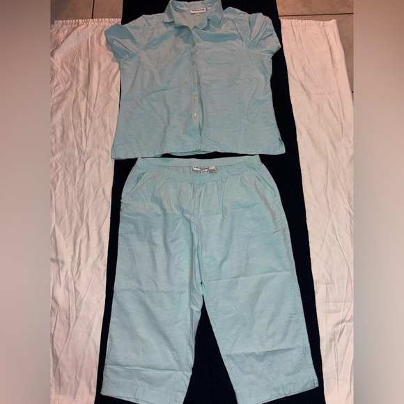 Cathy Daniels Baby blue trousers could and comfortable women’s suits 🫶🏻🫶🏻 - Picture 1 of 8